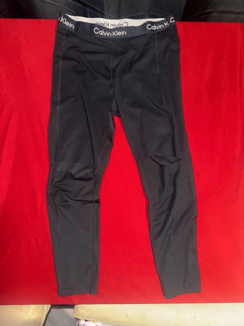 Calvin Klein Black Athletic Compression Leggings